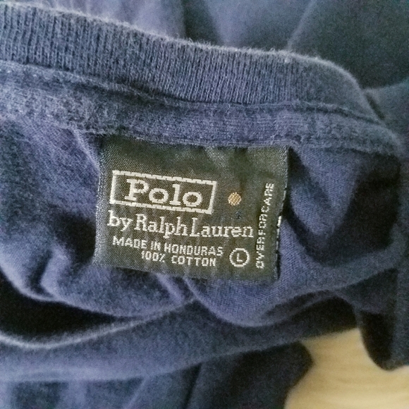 POLO Ralph Lauren blue pocket t shirt Large - Picture 5 of 5